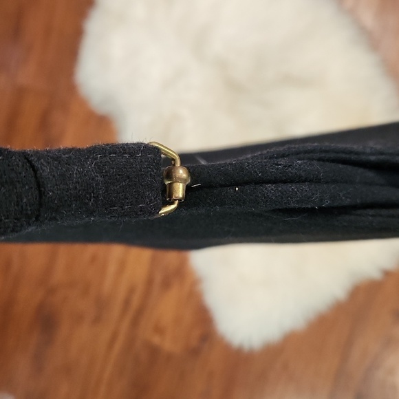 Vintage Black Wool Handbag - Picture 4 of 4